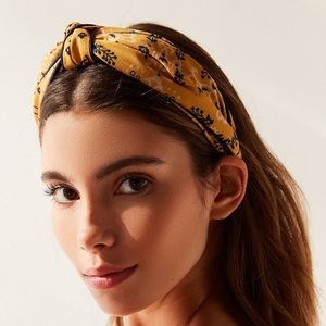 Urban Outfitters Yellow Floral Headband